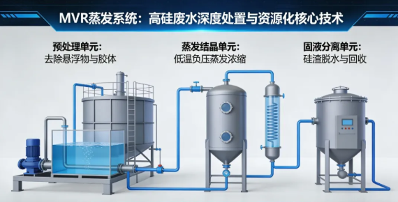 MVR蒸發系統：高硅廢水深度處置與資源化核心技術